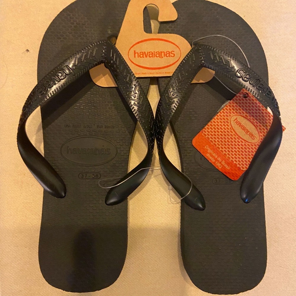 Havaianas Black Flip Flops